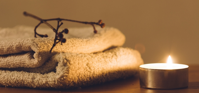 ろうそくの灯り